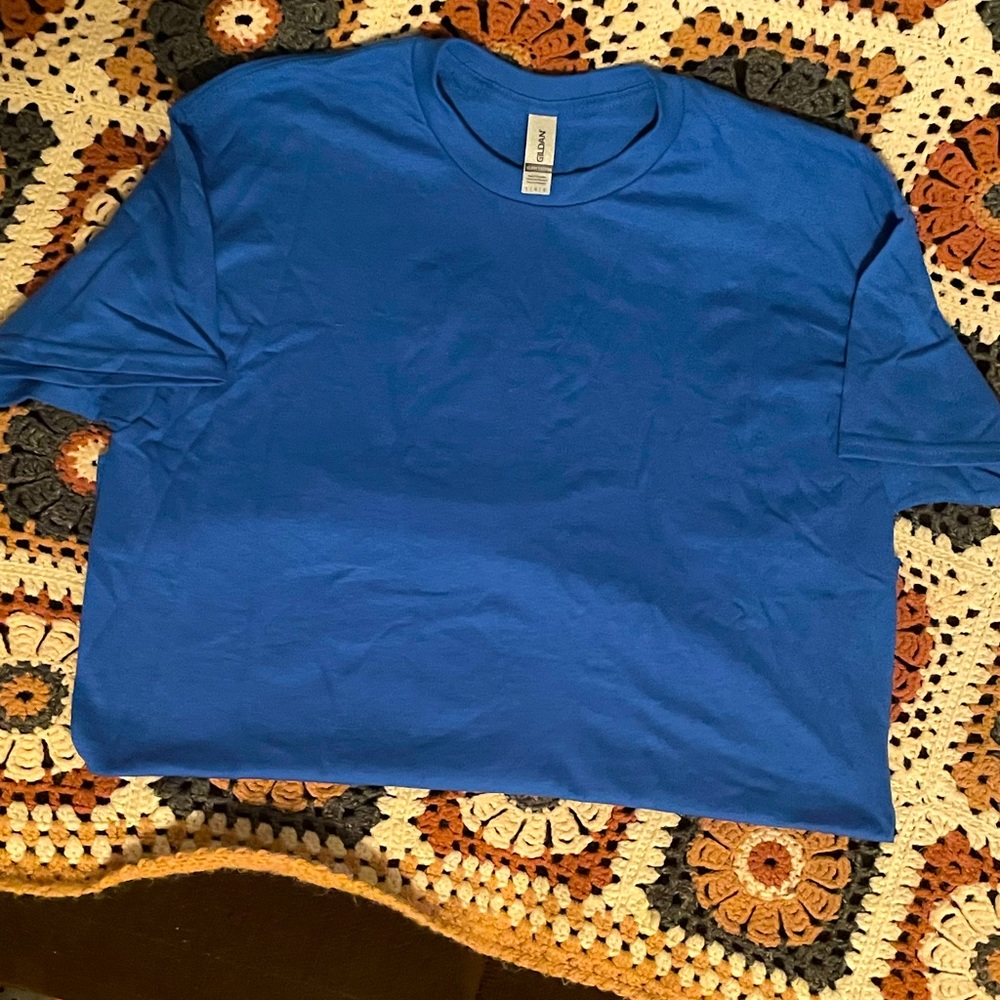 Mens medium solid Blue tee-shirt! Brand new never worn! No tag No Trades!